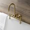 Kingston Brass AE1T7 3-3/8 Inch Wall Mount Tub Faucet, Brushed Brass AE1T7 - alternate 4